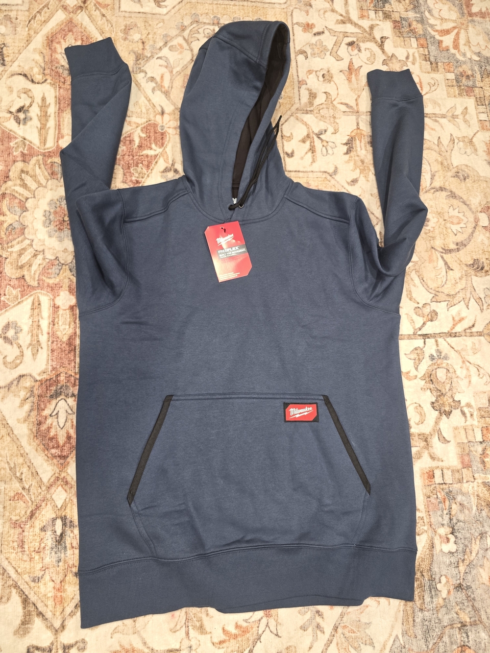 Milwaukee Freeflex Navy Hooded Work Hoodie